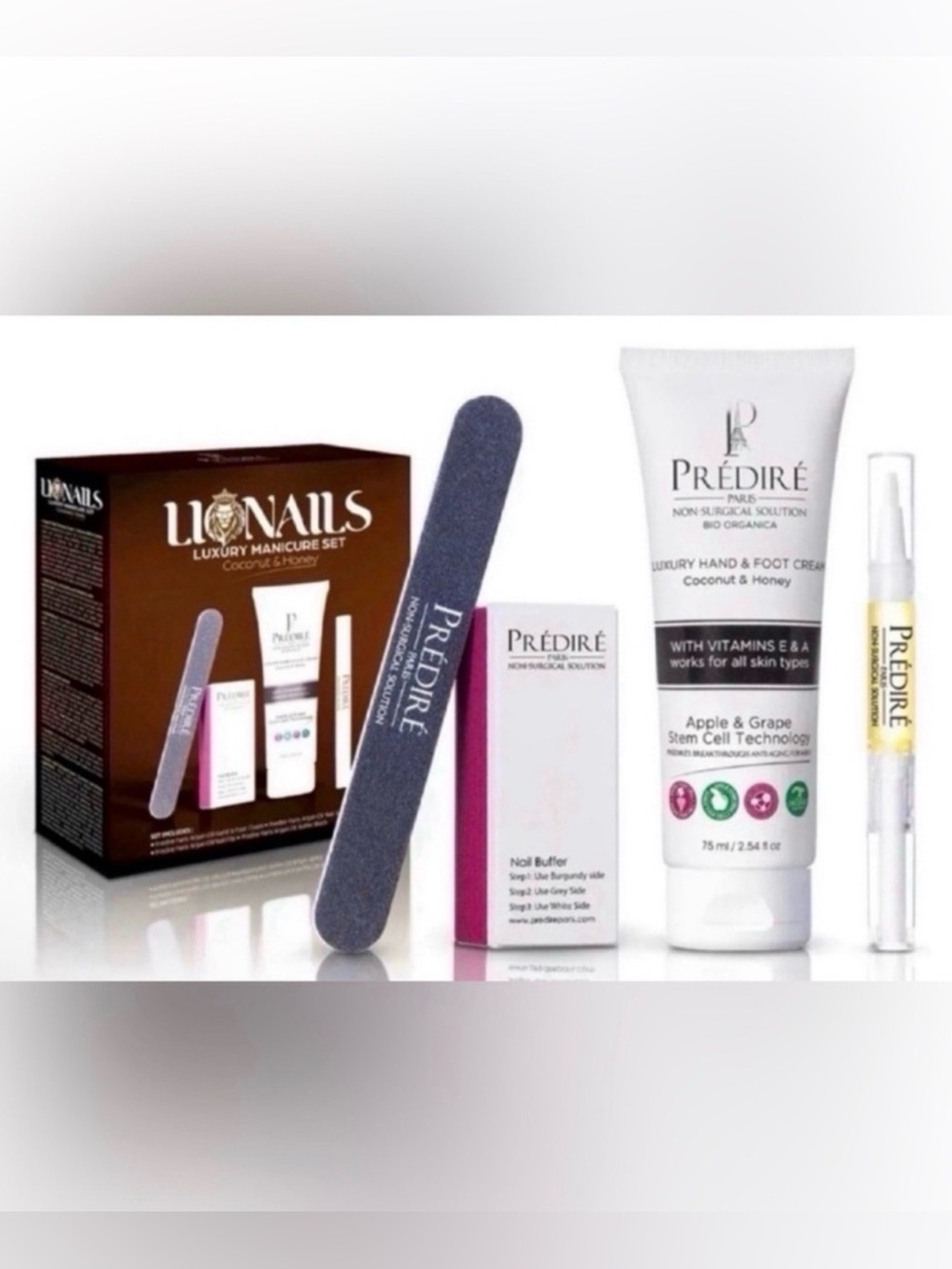 PREDIRE PARIS Lionails Luxury Manicure Set | 4-Piece Set ~ Retails $150